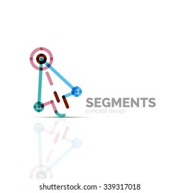 Arrow icon vector logo. Company branding element. Illustration