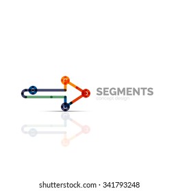 Arrow icon vector logo. Company branding element. Illustration