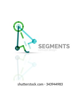 Arrow icon vector logo. Company branding element. Illustration