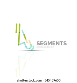 Logo del vector de icono de flecha. Elemento de marca de empresa. Ilustración