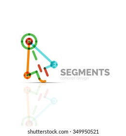 Arrow icon vector logo. Company branding element. Illustration