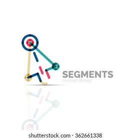 Arrow icon vector logo. Company branding element