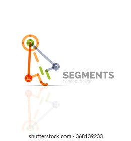 Arrow icon vector logo. Company branding element