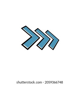 Vector de icono de flecha, diseño de logotipo, ilustración 3d, símbolos de negocio