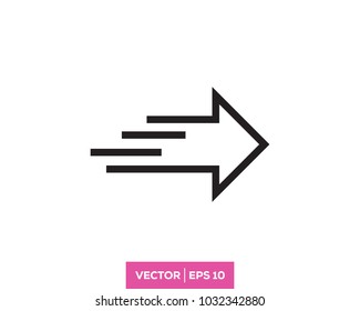 Arrow Icon Vector Logo Template