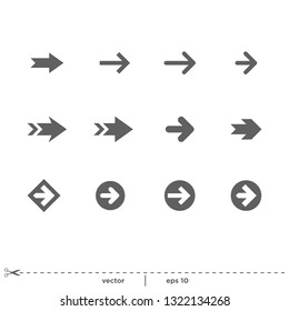 Arrow Icon Vector Logo template