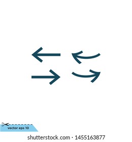 arrow icon vector logo template