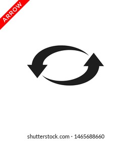 arrow icon vector logo template, refresh icon