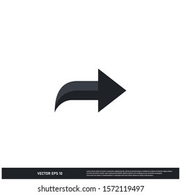 arrow icon vector logo template