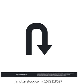 arrow icon vector logo template