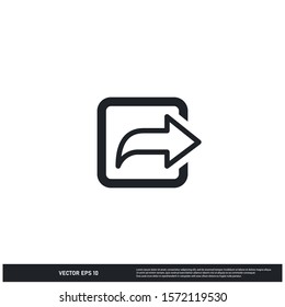 arrow icon vector logo template