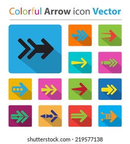 Arrow icon Vector modern style for infographics and web design elements.