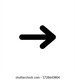 Arrow icon vector. Next icon symbol 
