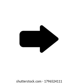 Arrow icon vector. Next symbol illustration on white background