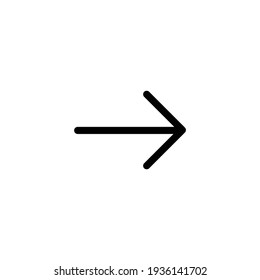 Arrow icon vector. Next icon symbol