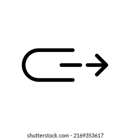 Arrow icon vector. Next icon symbol
