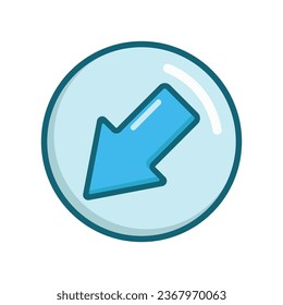 Arrow icon vector on trendy design