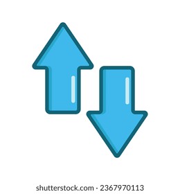 Arrow icon vector on trendy design