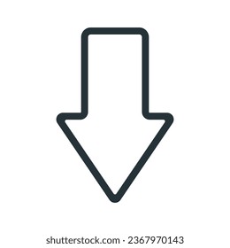 Arrow icon vector on trendy design