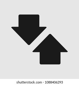Arrow icon vector. Arrow icon on white background. Arrow symbol
