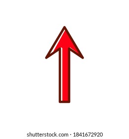Arrow icon vector on white background