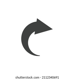 arrow icon vector on white background. arrow icon vector