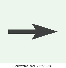 Pfeilsymbol, Vektorgrafik auf weißem Hintergrund. Pfeilsymbol-Vektorgrafik