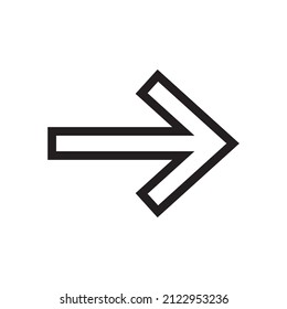 arrow icon vector on white background