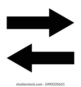 arrow icon vector on white background