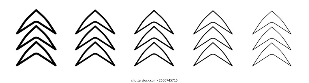 Icono de flecha Vector de contorno símbolo o ilustración