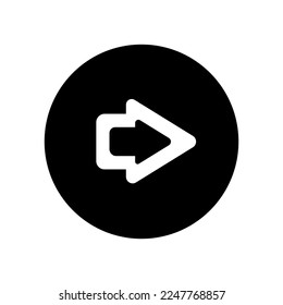 Arrow icon vector. Pointer illustration sign. Direction symbol or logo.