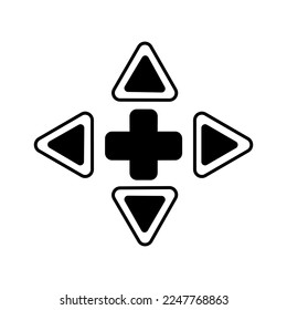 Arrow icon vector. Pointer illustration sign. Direction symbol or logo.