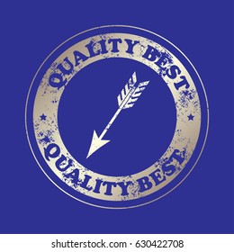 arrow icon vector, quality  best, stamp