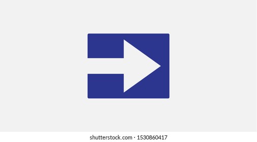 Arrow icon vector ,right sign. Filled vector icon