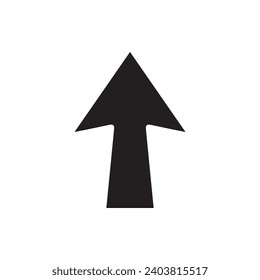 Up arrow icon vector. Scroll up icon sign symbol vector. Move up vector icon illustration isolated on white background