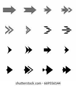 Arrow Icon vector Set
