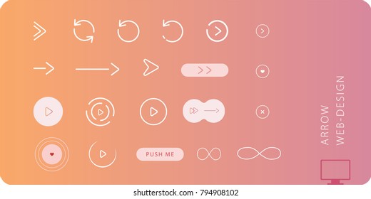 Arrow Icon vector Set