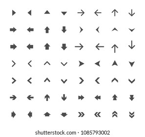 Arrow Icon vector Set, black arrows sign