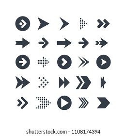 Arrow Icon Vector Set Collection