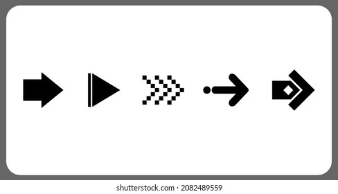 Arrow icon vector. Set icon arrow for concept design. abstract doodle isolated on a white background. vector illustration. eps10