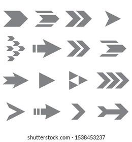 Arrow Icon vector Set Modern flat concept