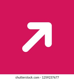arrow icon vector. arrow sign on pink background. arrow icon for web and app
