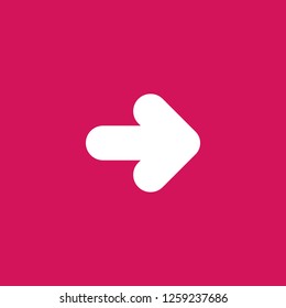 arrow icon vector. arrow sign on pink background. arrow icon for web and app