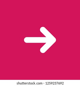 arrow icon vector. arrow sign on pink background. arrow icon for web and app