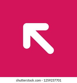 arrow icon vector. arrow sign on pink background. arrow icon for web and app