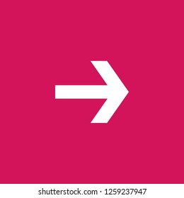 arrow icon vector. arrow sign on pink background. arrow icon for web and app
