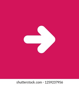 arrow icon vector. arrow sign on pink background. arrow icon for web and app