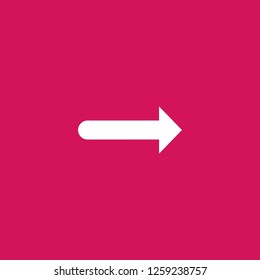 arrow icon vector. arrow sign on pink background. arrow icon for web and app