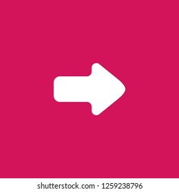 arrow icon vector. arrow sign on pink background. arrow icon for web and app