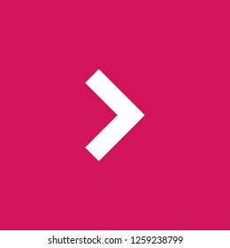 arrow icon vector. arrow sign on pink background. arrow icon for web and app